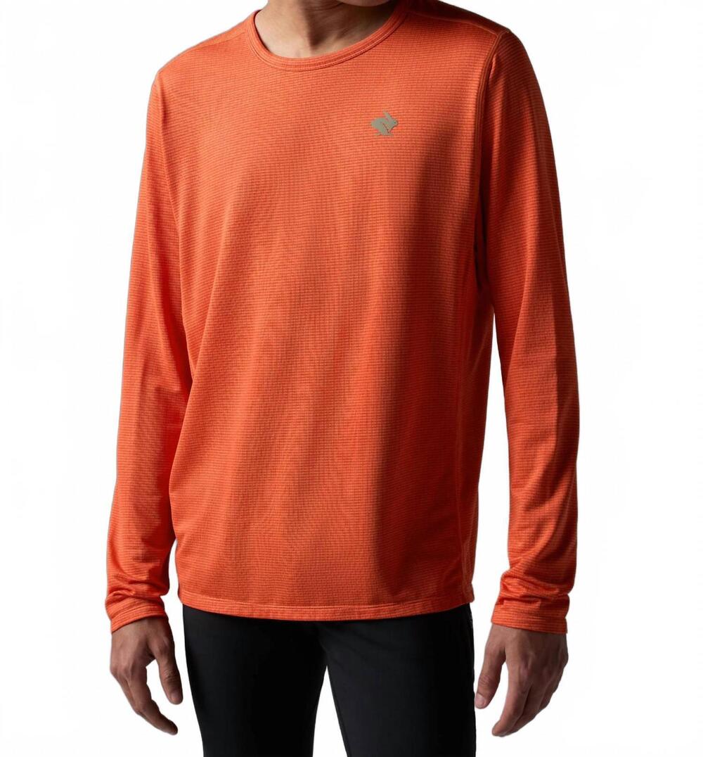 NEW RABBIT layer one long sleeve top in spicy orange